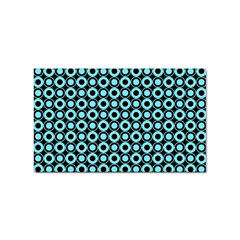 Mazipoodles Blue Donuts Polka Dot Sticker Rectangular (100 Pack) by Mazipoodles