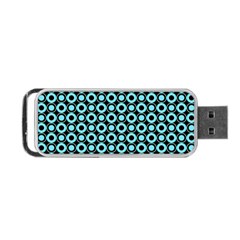 Mazipoodles Blue Donuts Polka Dot Portable Usb Flash (two Sides) by Mazipoodles