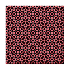 Mazipoodles Red Donuts Polka Dot  Tile Coaster