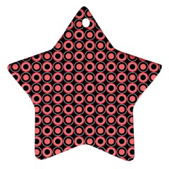 Mazipoodles Red Donuts Polka Dot  Star Ornament (two Sides)