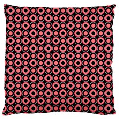 Mazipoodles Red Donuts Polka Dot  Large Cushion Case (one Side) by Mazipoodles