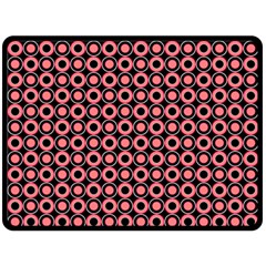 Mazipoodles Red Donuts Polka Dot  Two Sides Fleece Blanket (large) by Mazipoodles