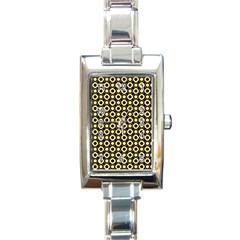  Mazipoodles Yellow Donuts Polka Dot Rectangle Italian Charm Watch