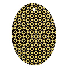  Mazipoodles Yellow Donuts Polka Dot Ornament (oval) by Mazipoodles