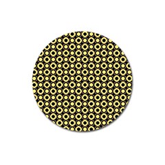  Mazipoodles Yellow Donuts Polka Dot Magnet 3  (round) by Mazipoodles
