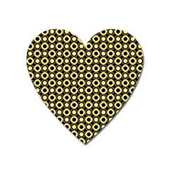  Mazipoodles Yellow Donuts Polka Dot Heart Magnet by Mazipoodles