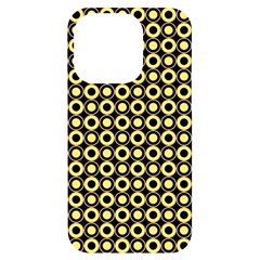  Mazipoodles Yellow Donuts Polka Dot Iphone 14 Pro Black Uv Print Case by Mazipoodles