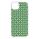 Mazipoodles Green White Donuts Polka Dot  iPhone 14 Plus TPU UV Print Case Front