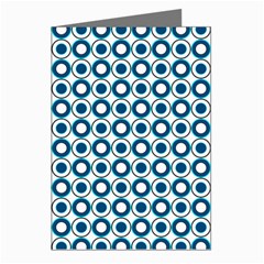 Mazipoodles Dusty Duck Egg Blue White Donuts Polka Dot Greeting Cards (pkg Of 8) by Mazipoodles