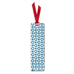 Mazipoodles Dusty Duck Egg Blue White Donuts Polka Dot Small Book Marks by Mazipoodles