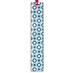 Mazipoodles Dusty Duck Egg Blue White Donuts Polka Dot Large Book Marks by Mazipoodles