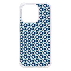 Mazipoodles Dusty Duck Egg Blue White Donuts Polka Dot Iphone 14 Pro Tpu Uv Print Case by Mazipoodles