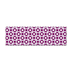 Mazipoodles Magenta White Donuts Polka Dot Sticker Bumper (100 Pack) by Mazipoodles