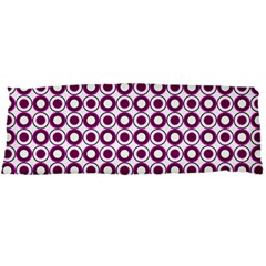 Mazipoodles Magenta White Donuts Polka Dot Body Pillow Case Dakimakura (two Sides) by Mazipoodles