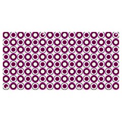Mazipoodles Magenta White Donuts Polka Dot Banner And Sign 8  X 4 