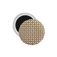 Mazipoodles Olive White Donuts Polka Dot 1 75  Magnets