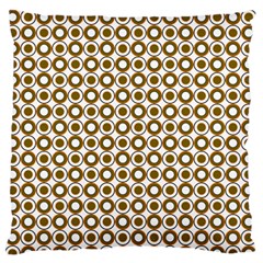 Mazipoodles Olive White Donuts Polka Dot Standard Premium Plush Fleece Cushion Case (two Sides)