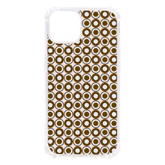 Mazipoodles Olive White Donuts Polka Dot Iphone 13 Tpu Uv Print Case by Mazipoodles