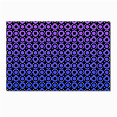 Mazipoodles Purple Pink Gradient Donuts Polka Dot Postcard 4 x 6  (pkg Of 10) by Mazipoodles