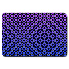 Mazipoodles Purple Pink Gradient Donuts Polka Dot Large Doormat by Mazipoodles