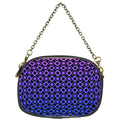 Mazipoodles Purple Pink Gradient Donuts Polka Dot Chain Purse (two Sides) by Mazipoodles