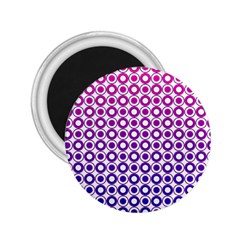 Mazipoodles Pink Purple White Gradient Donuts Polka Dot  2 25  Magnets