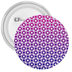 Mazipoodles Pink Purple White Gradient Donuts Polka Dot  3  Buttons