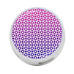 Mazipoodles Pink Purple White Gradient Donuts Polka Dot  4-port Usb Hub (two Sides) by Mazipoodles