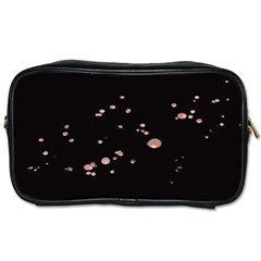 Abstract Rose Gold Glitter Background Toiletries Bag (one Side) by artworkshop