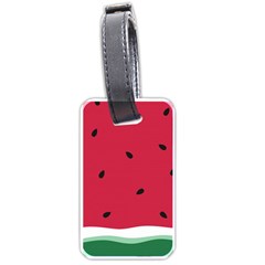 Minimalist Summer Watermelon Wallpaper Luggage Tag (one Side) by Ravend