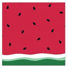Minimalist Summer Watermelon Wallpaper Square Satin Scarf (36  X 36 ) by Ravend