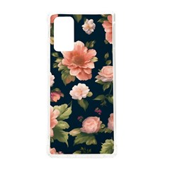 Wallpaper-with-floral-pattern-green-leaf Samsung Galaxy Note 20 Tpu Uv Case by designsbymallika