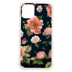 Wallpaper-with-floral-pattern-green-leaf Iphone 12 Mini Tpu Uv Print Case	