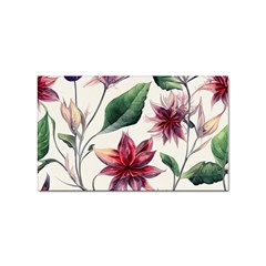 Floral Pattern Sticker Rectangular (100 Pack) by designsbymallika