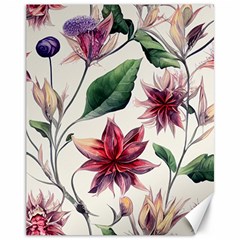 Floral Pattern Canvas 11  X 14  by designsbymallika