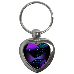 3d Ludo Game,gambling Key Chain (heart)