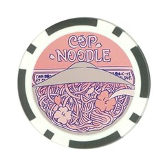 Ramen Kawaii Aesthetic Pink Poker Chip Card Guard by Bangk1t