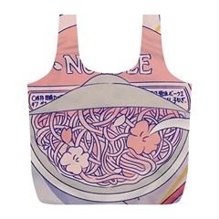 Ramen Kawaii Aesthetic Pink Full Print Recycle Bag (l)