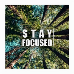 Stay Focused Focus Success Inspiration Motivational Medium Glasses Cloth (2 Sides) by Bangk1t