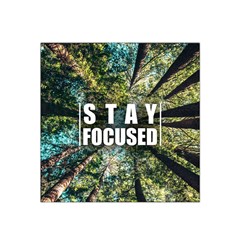 Stay Focused Focus Success Inspiration Motivational Satin Bandana Scarf 22  X 22  by Bangk1t