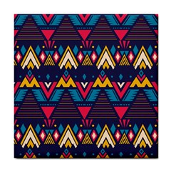 Pattern Colorful Aztec Tile Coaster