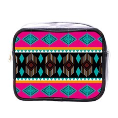 Abstract Art Pattern Design Vintage Mini Toiletries Bag (one Side)