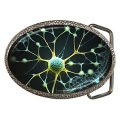 Ai Generated Neuron Network Connection Belt Buckles