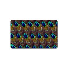 Peacock-feathers-bird-plumage Magnet (name Card) by Ravend