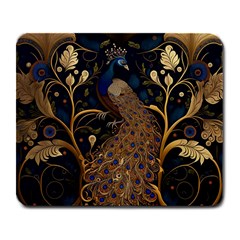 Peacock Plumage Bird Decorative Pattern Graceful Large Mousepad by Ravend