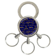 Art Pattern Design Background Graphic 3-ring Key Chain by Ravend