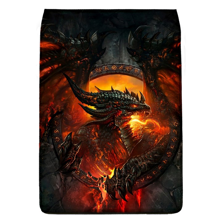 Dragon Art Fire Digital Fantasy Removable Flap Cover (L)