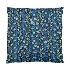 Lotus Bloom In The Calm Sea Of Beautiful Waterlilies Standard Cushion Case (two Sides) by pepitasart