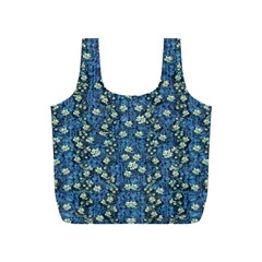 Lotus Bloom In The Calm Sea Of Beautiful Waterlilies Full Print Recycle Bag (s) by pepitasart