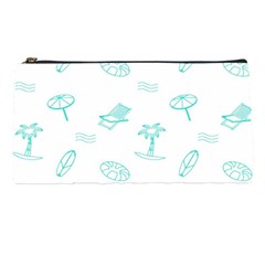 Summer Beach Seamless Pattern Pencil Case by ConteMonfrey